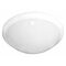 Plafond wand armatuur - E27 rond  opaalkap - Ø33cm - wit